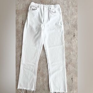 AGOLDE white denim Riley jeans size 27